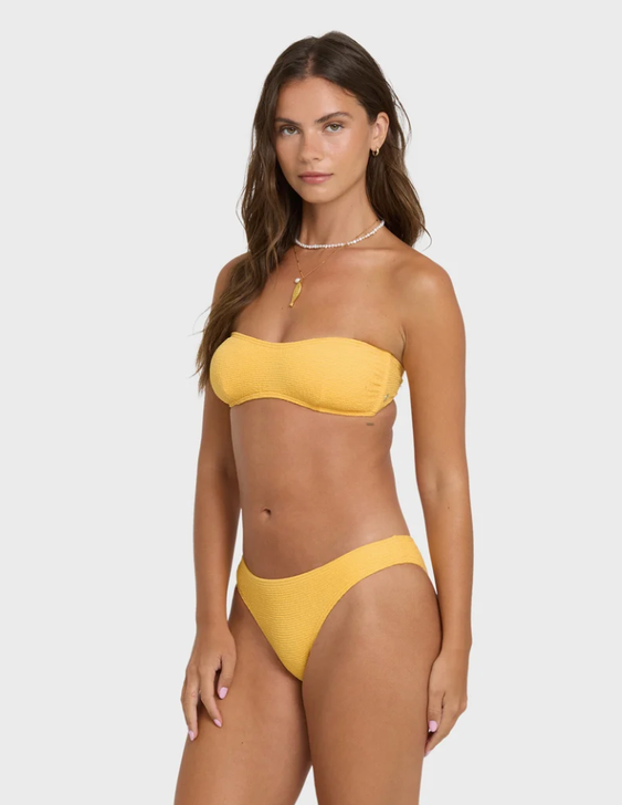 BILLABONG CRINKLE CRUSH COCOA SKIMPY BIKINI BOTTOM