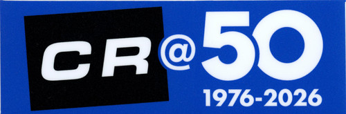 CR@50 2x6" sticker