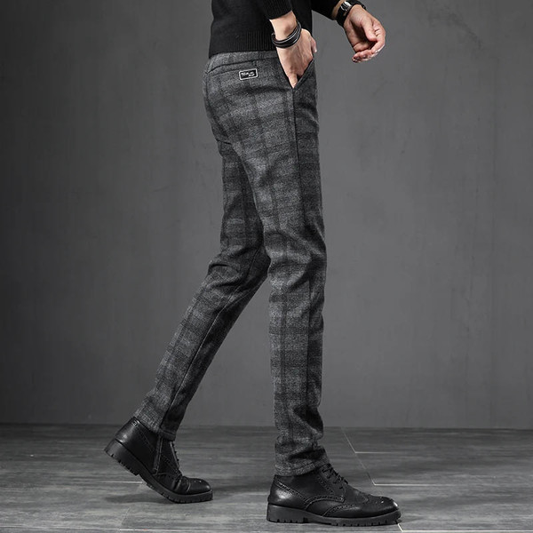 Pantalon Slim à Carreaux zaxx