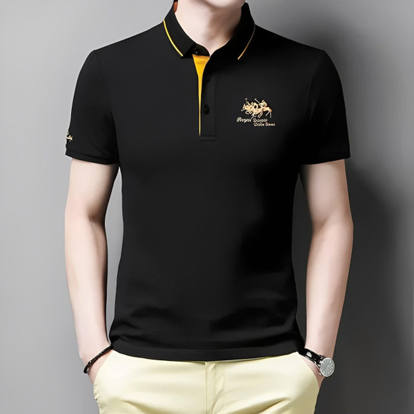 Polo CASUAL Brodé à Manches Courtes Polo CASUAL Brodé à Manches Courtes zaxx