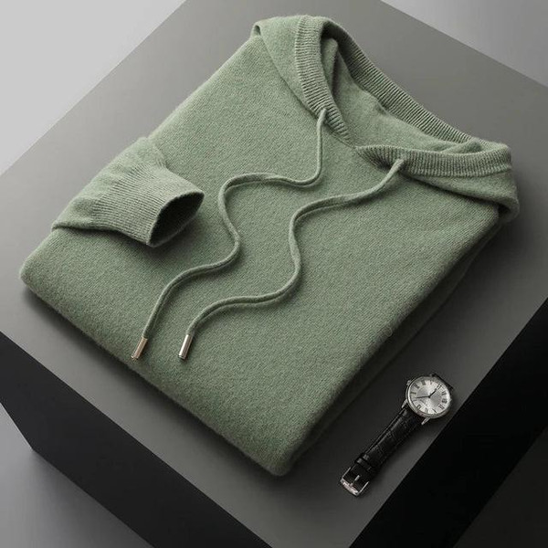 Sweat à Capuche Stylé en Laine Sweat à Capuche Stylé en Laine zaxx