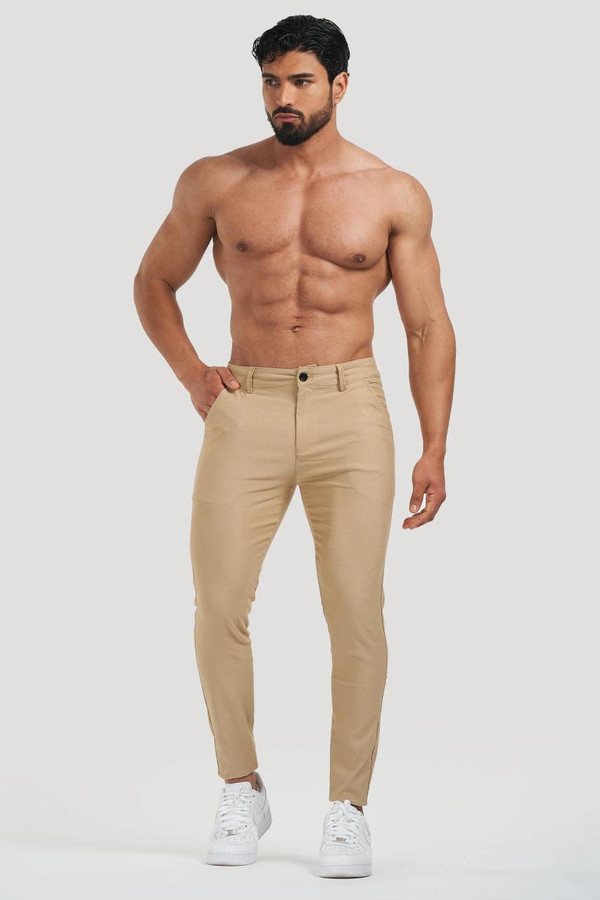 Pantalon Slim Uni Décontracté zaxx