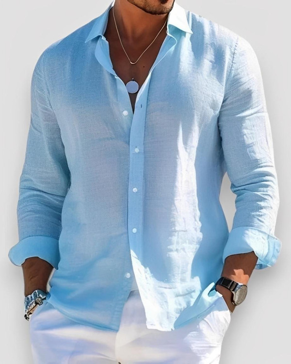 Chemise d'Été Classique et Décontractée Van Der Waal™ zaxx