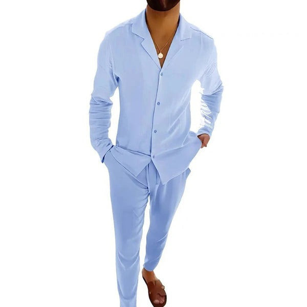 Ensemble Lin Homme Laluna™ – Look d'Été Élégant Ensemble Lin Homme Laluna™ – Look d'Été Élégant zaxx