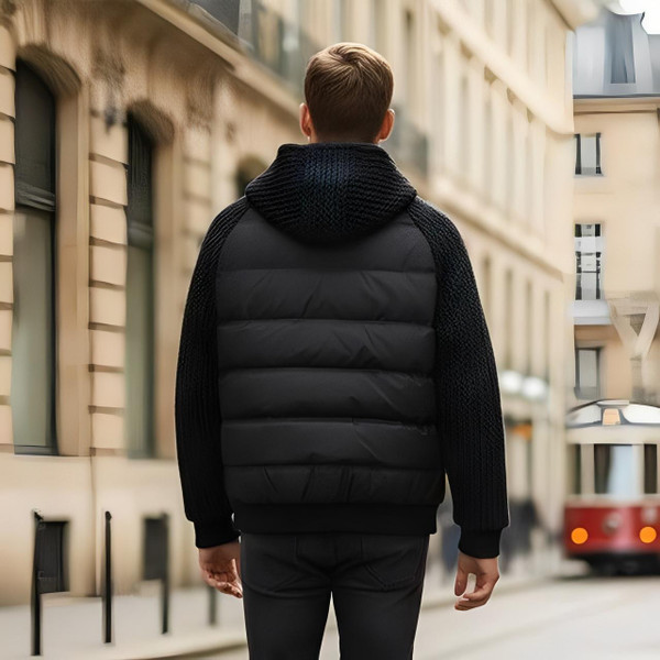 Veste Coupe-vent Matelasse avec Capuche pour Homme – Nordex™ zaxx