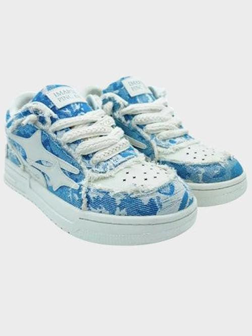 Baskets  Streetwear En Denim Usé – DCRB™ zaxx