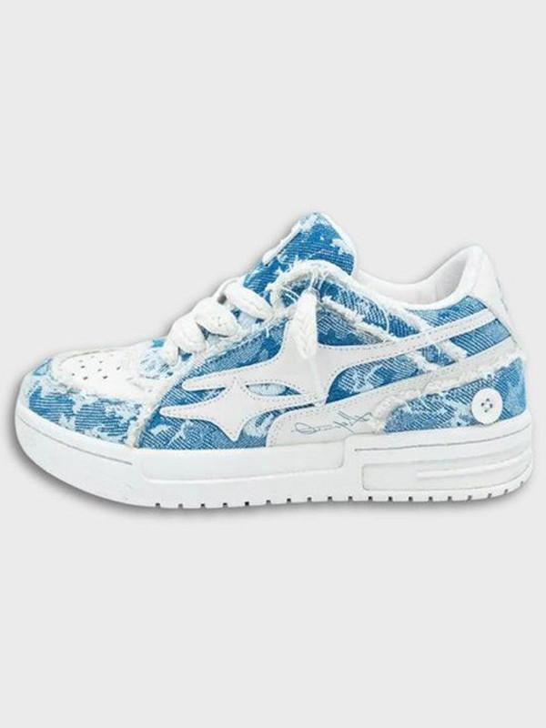 Baskets  Streetwear En Denim Usé – DCRB™ zaxx