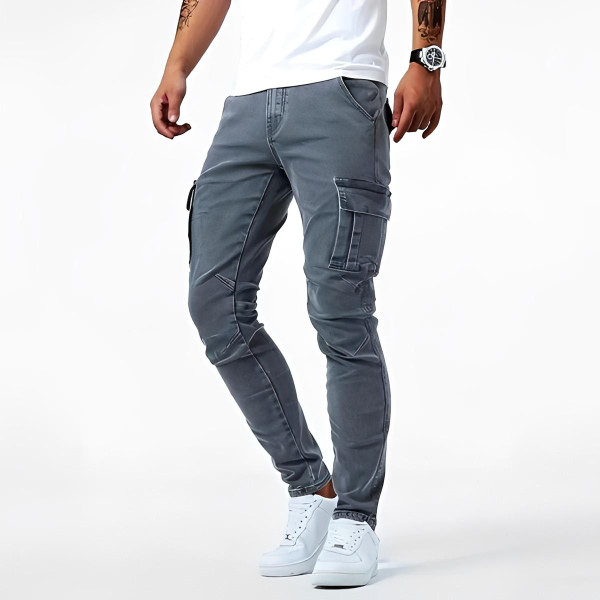 Pantalon Cargo Homme Coupe Slim Stretch – Brent™ zaxx