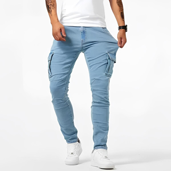 Pantalon Cargo Homme Coupe Slim Stretch – Brent™ zaxx
