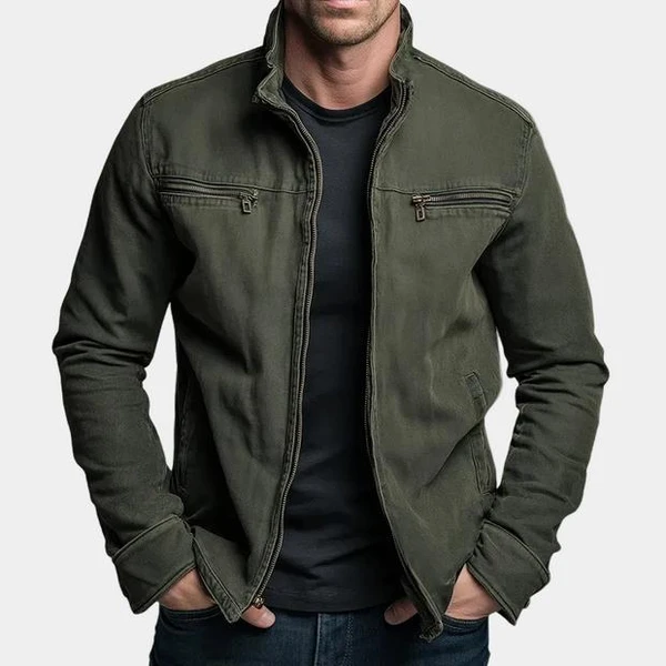 Veste Vintage en Coton à Fermeture Zippée – Denver™ zaxx