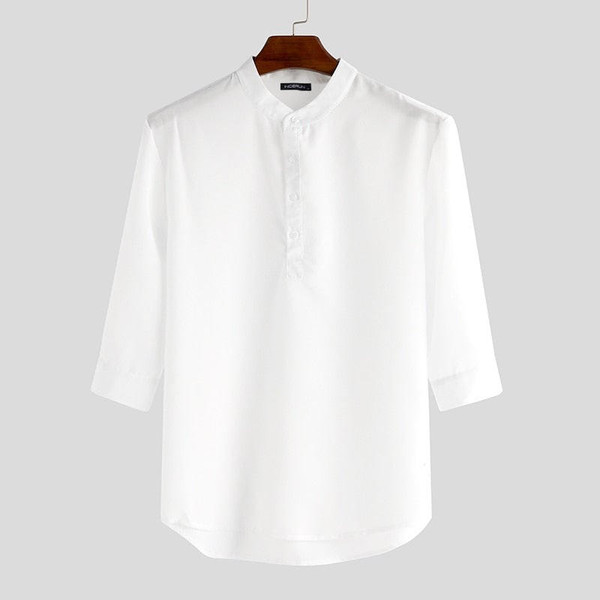 Chemise Col Montant a Manches 3/4 zaxx