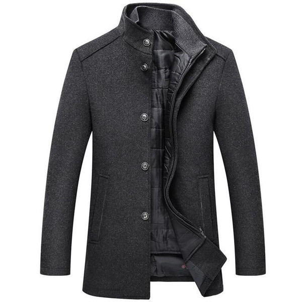 Manteau Coupe-Vent en Laine Manteau Coupe-Vent en Laine zaxx
