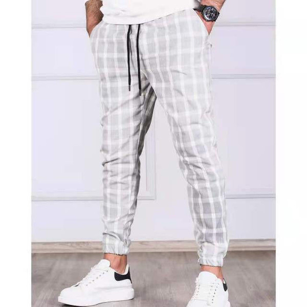 Pantalon Carreaux a Cordon de Serrage zaxx