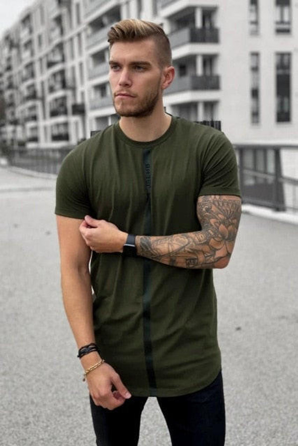 T-shirt Uni a Bande T-shirt Uni a Bande zaxx