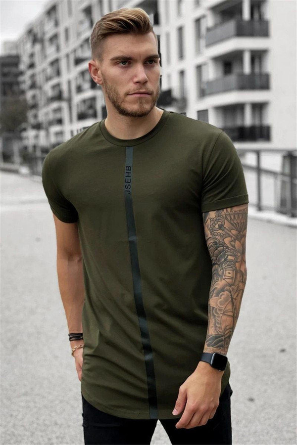 T-shirt Uni a Bande T-shirt Uni a Bande zaxx