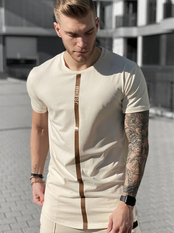T-shirt Uni a Bande T-shirt Uni a Bande zaxx