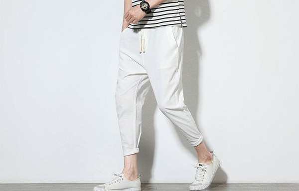 Pantalon Decontracte avec Cordon Pantalon Decontracte avec Cordon zaxx