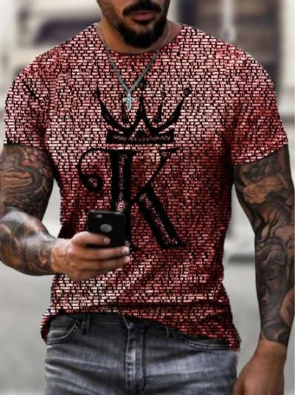 T-shirt CASUAL Imprime 3D T-shirt CASUAL Imprime 3D zaxx