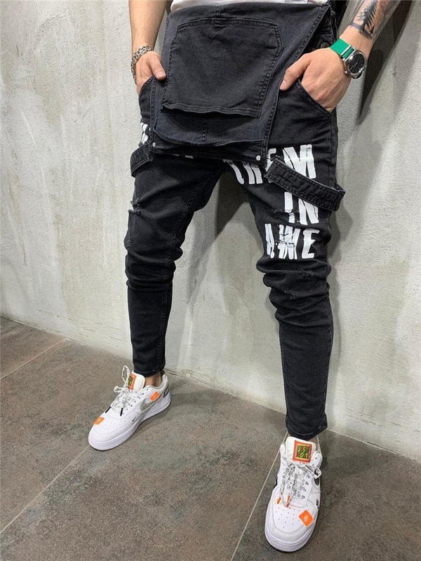 Combinaison Destroy en Denim Combinaison Destroy en Denim zaxx