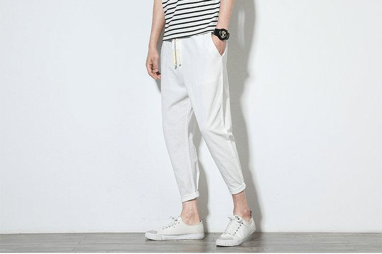 Pantalon Cargo Vintage Real Clothes - Taille L - Coton Beige Ivoire - Occasion Très Bon état