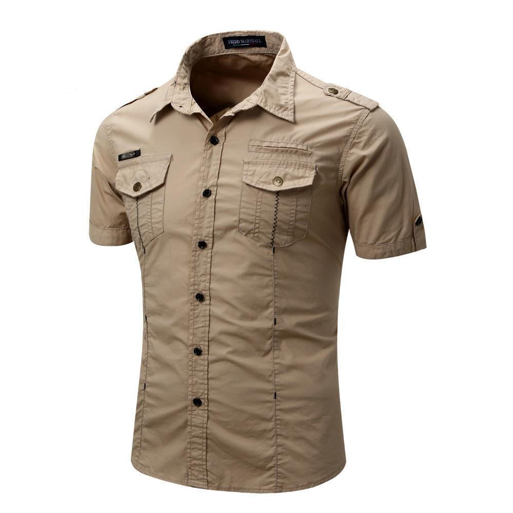 Chemise Cargo Homme Coleman Manches Courtes - Blanc - Taille M - Parfaite Pour Le Camping