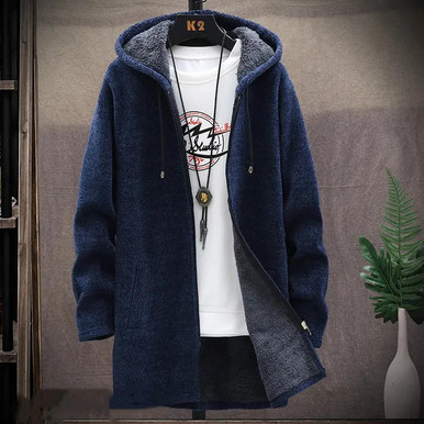Sweat à Capuche Hiver Homme - Cardigan Zippé Sport Décontracté - Coupe-Vent Et Respirant - 3 Couleurs