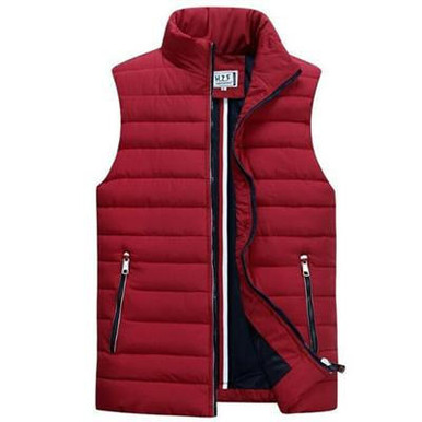 Homme Gilet matelassé Veste d'Hiver Manteau d'hiver Gilet Coupe Vent