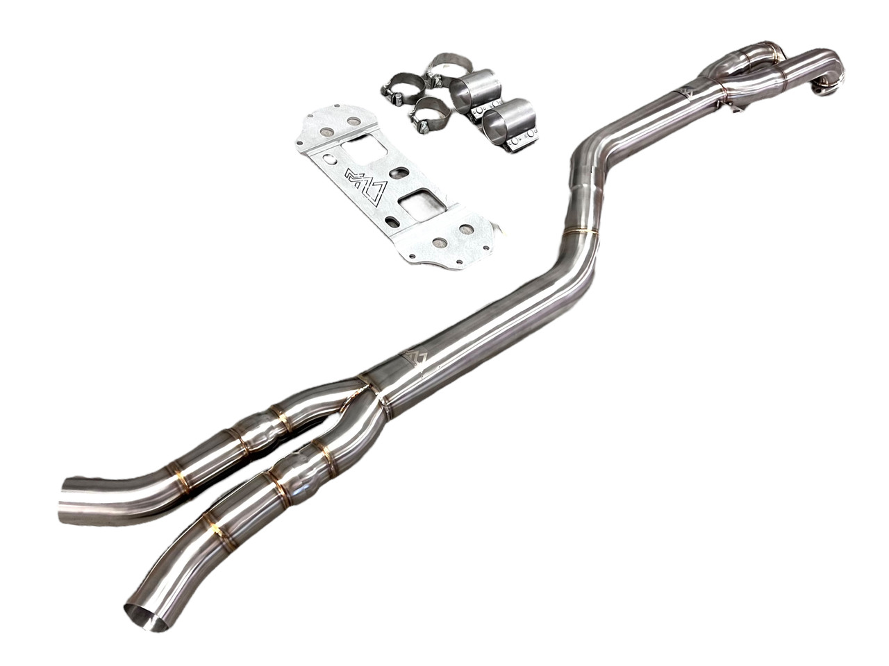 MAD BMW G87 M2 S58 Single Midpipe - Enhance Performance with Brace