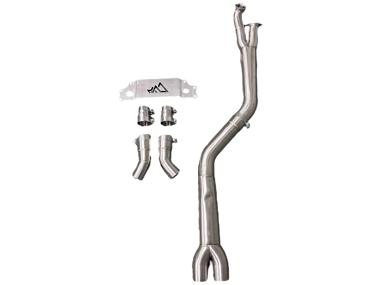 Close-up of 4-inch Fat Boy Midpipe