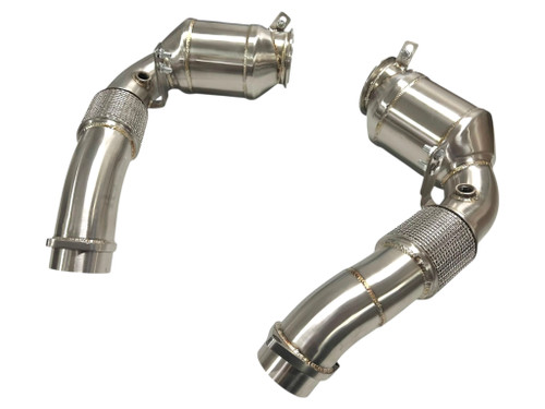 MAD BMW 2024+ X5M X6M M5 F95 LCI F96 LCI G90 G99 Competition S68 Primary Downpipes Catted no CEL