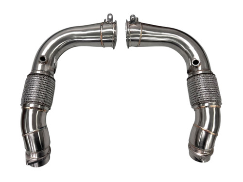 MAD BMW 2024+ X5M X6M F95 LCI F96 LCI Competition S68 Primary Downpipes Catless MAD BMW 2024+ X5M X6M F95 LCI F96 LCI Competition S68 Primary Downpipes Catless