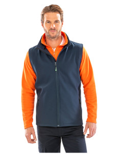Men's Printable Softshell Bodywarmer with Recycled Fleece Inner R232M Men's Printable Softshell Bodywarmer with Recycled Fleece Inner R232M