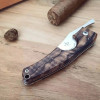 Le Petit Gunstock Walnut Burl Cigar Knife