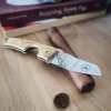 Le Petit Compass Nicaragua Acacia Burl Cigar Knife