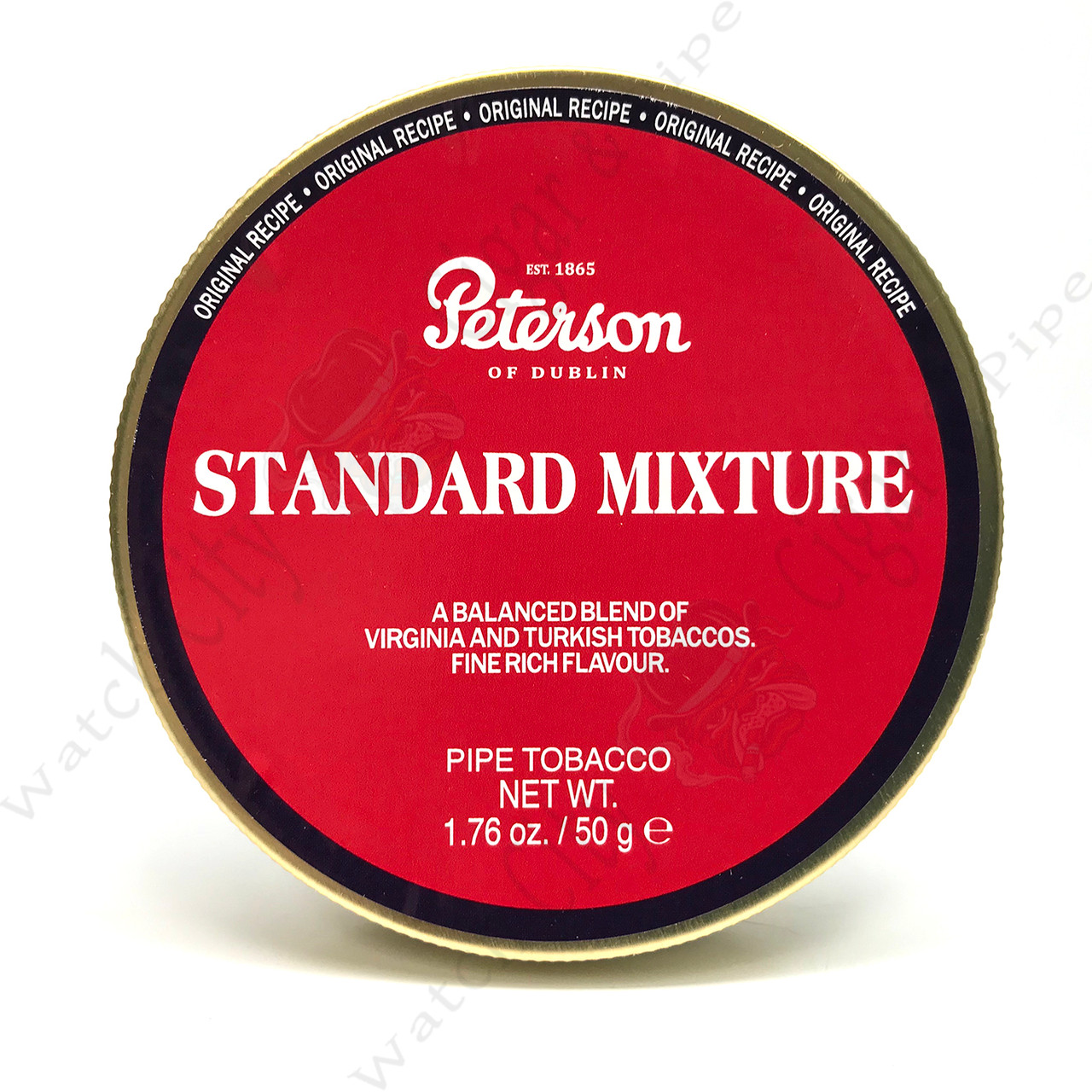 peterson elizabethan mixture pipe tobacco Peterson Standard Mixture 50g Tin