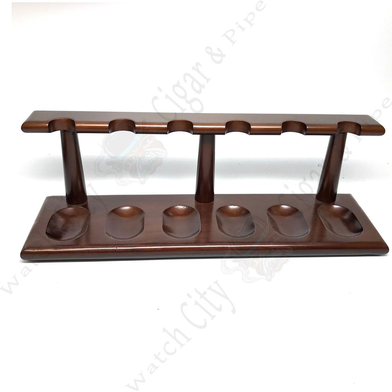 Mitchell Thomas Walnut Pipe Rack for SIX pipes 