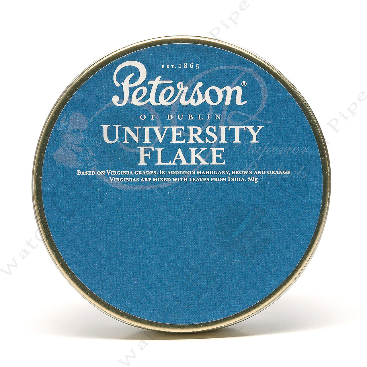 peterson flake tobacco Peterson University Flake 50g Tin Pipe Tobacco