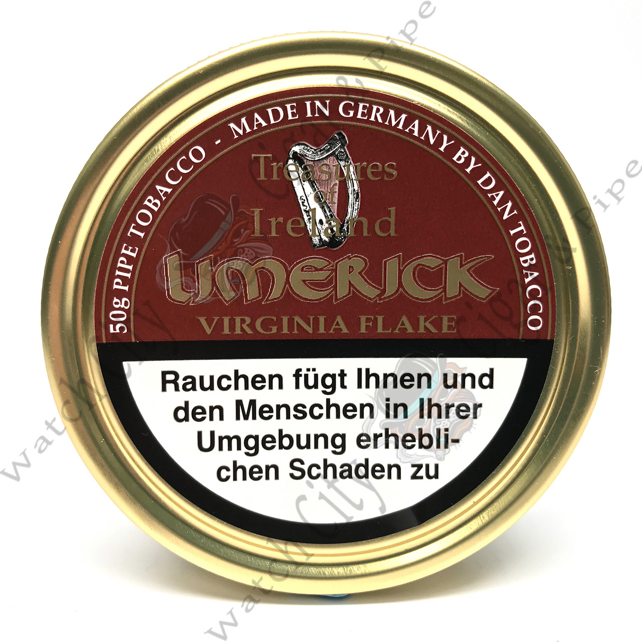 Dan Pipe Limerick (Treasure of Ireland) 50g Tin Pipe Tobacco