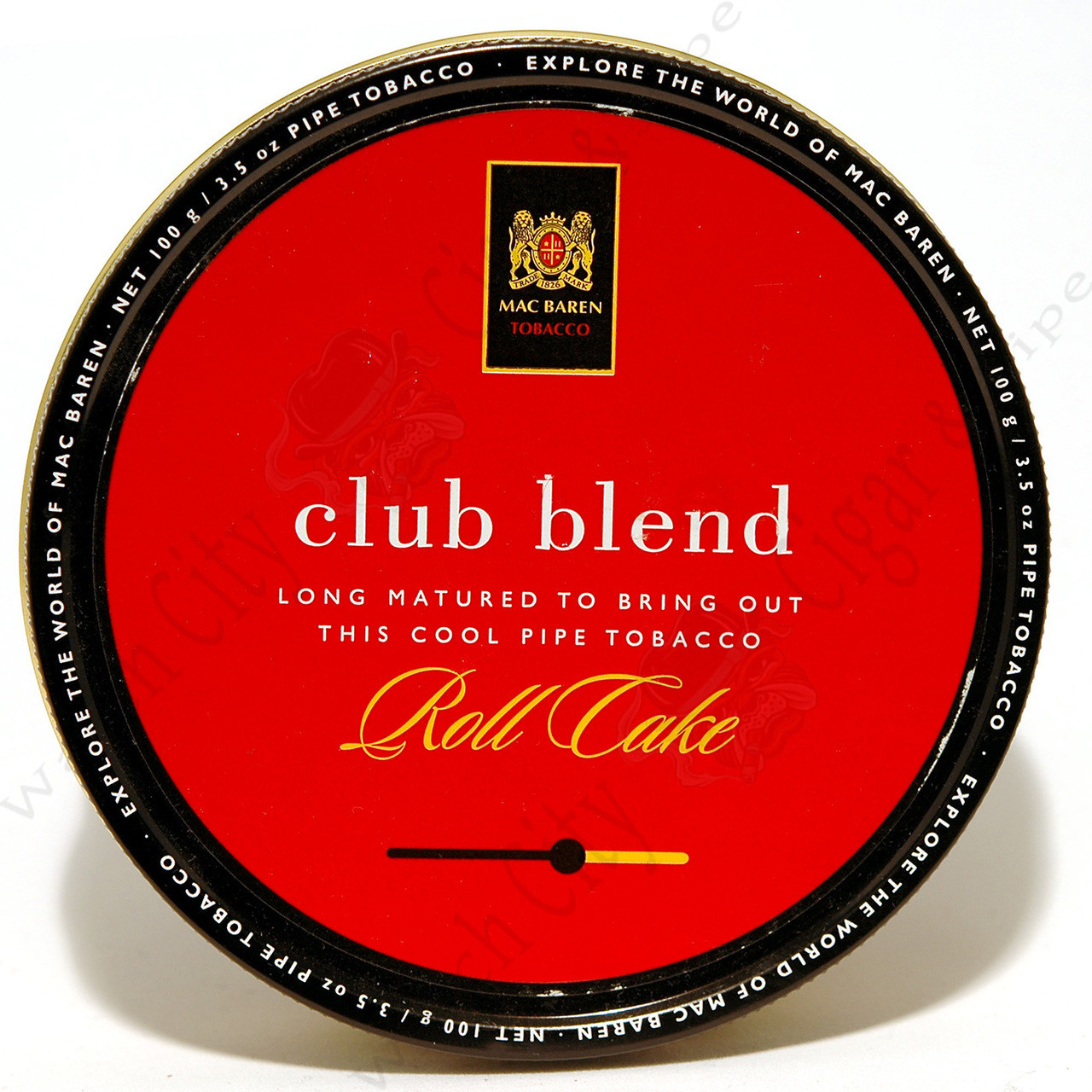 Mac Baren Club Blend Roll Cake 3.5 oz Tin