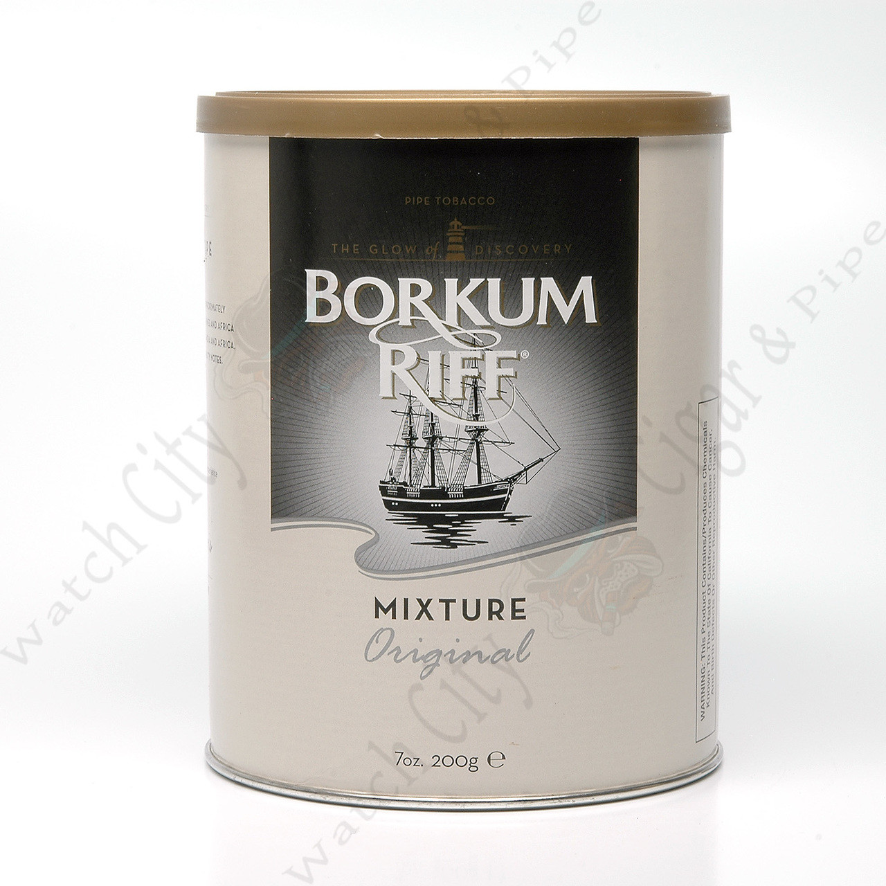 metal tobacco can "Sweet Burley Tobacco" commercial store coffee tin (c 1900s) Borkum Riff Original 7 oz