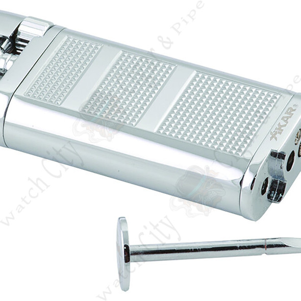 Xikar "Pipeline" Pipe Lighter (Chrome Silver)