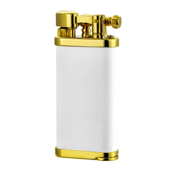 IM Corona Old Boy Matte White Pipe Lighter