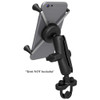 RAM Mounting Systems RAM Mount Handlebar Rail Mount w/Zinc Coated U-Bolt Base Universal X-Grip Large Phone/Phablet Cradle [RAM-B-149Z-UN10U] MyGreenOutdoors