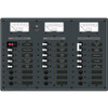Blue Sea 8084 AC Main +6 Positions/DC Main +15 Positions Toggle Circuit Breaker Panel  (White Switch