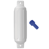 Polyform U.S. Polyform G-5 Twin Eye Fender 8.8" x 26.8" - White w/Air Adapter [G-5-WHITE] G-5-WHITE MyGreenOutdoors