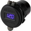 Sea-Dog Sea-Dog Round USB USB-C Power Socket w/Hidden Voltmeter [426518-1] MyGreenOutdoors