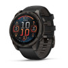 Garmin fenix 8 - 47mm AMOLED Sapphire, Carbon Gray DLC Titanium with Black/Pebble Gray Silicone Band
