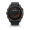 Garmin fenix 8 - 51 mm, Solar (Sapphire, Carbon Gray DLC Titanium with Black/Pebble Gray Silicone Band)
