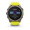 Garmin fenix 8 - 51 mm, Solar, Sapphire, Titanium with Amp Yellow/Graphite Silicone Band Garmin