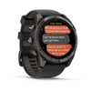 Garmin fenix 8 Pro - 51 mm, AMOLED (Sapphire, Carbon Gray DLC Titanium with Black/Pebble Gray Silicone Band)